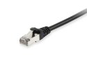 Equip Patchkabel Cat6 S/FTP 2xRJ45 50.00m schwarz LSZH Polybeutel
