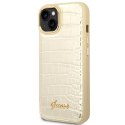 Guess GUHCP14MHGCRHD iPhone 14 Plus 6,7" złoty/gold hardcase Croco Collection