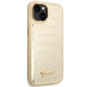 Guess GUHCP14MHGCRHD iPhone 14 Plus 6,7" złoty/gold hardcase Croco Collection