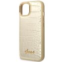 Guess GUHCP14MHGCRHD iPhone 14 Plus 6,7" złoty/gold hardcase Croco Collection