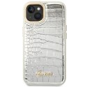 Guess GUHCP14MHGCRHS iPhone 14 Plus 6,7" srebrny/silver hardcase Croco Collection