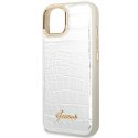 Guess GUHCP14MHGCRHS iPhone 14 Plus 6,7" srebrny/silver hardcase Croco Collection