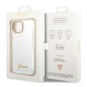 Guess GUHCP14MHGCRHS iPhone 14 Plus 6,7" srebrny/silver hardcase Croco Collection