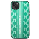 Karl Lagerfeld KLHCP14MPGKLSKN iPhone 14 Plus 6,7" hardcase zielony/green Monogram Stripe