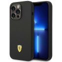 Ferrari FEHCP14LSIBBK iPhone 14 Pro 6,1" czarny/black hardcase Silicone Metal Logo