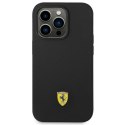 Ferrari FEHCP14LSIBBK iPhone 14 Pro 6,1" czarny/black hardcase Silicone Metal Logo