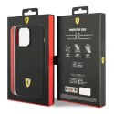 Ferrari FEHCP14LSIBBK iPhone 14 Pro 6,1" czarny/black hardcase Silicone Metal Logo