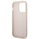 Guess GUHCP14LG4GFPI iPhone 14 Pro 6,1" różowy/pink hard case 4G Metal Gold Logo