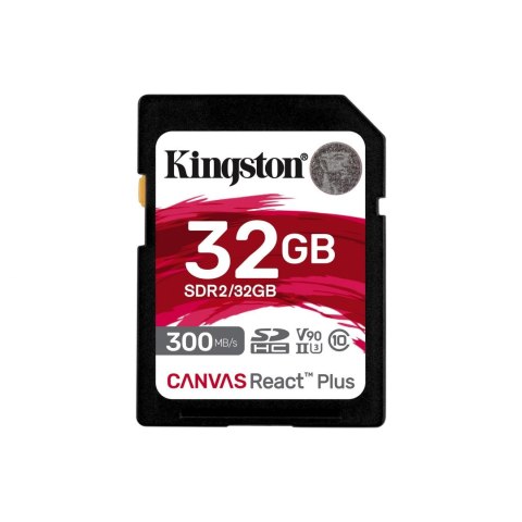 Karta pamięci Kingston SDHC Canvas React Plus 32GB UHS-II U3 V90