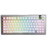 Glorious Gaming GMMK 3 PRO 75% Prebuilt klawiatura USB + RF Wireless + Bluetooth QWERTY US English Srebrny
