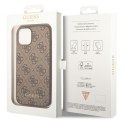 Guess GUHCP14MG4GFBR iPhone 14 Plus 6,7" brązowy/brown hard case 4G Metal Gold Logo