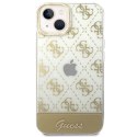 Guess GUHCP14MHG4MHG iPhone 14 Plus 6,7" złoty/gold hardcase 4G Pattern Script