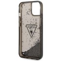 Guess GUHCP14MLFCTPK iPhone 14 Plus 6,7" czarny/black hardcase Liquid Glitter Palm Collection