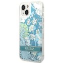 Guess GUHCP14MLFLSN iPhone 14 Plus 6,7" zielony/green hardcase Flower Liquid Glitter