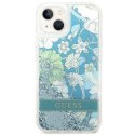 Guess GUHCP14MLFLSN iPhone 14 Plus 6,7" zielony/green hardcase Flower Liquid Glitter