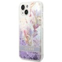 Guess GUHCP14MLFLSU iPhone 14 Plus 6,7" fioletowy/purple hardcase Flower Liquid Glitter