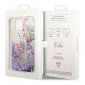 Guess GUHCP14MLFLSU iPhone 14 Plus 6,7" fioletowy/purple hardcase Flower Liquid Glitter