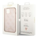 Guess GUHCP14SG4GFPI iPhone 14 6,1" różowy/pink hard case 4G Metal Gold Logo