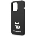 Karl Lagerfeld KLHCP14XSLCTBK iPhone 14 Pro Max 6,7" hardcase czarny/black Silicone Choupette Body