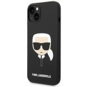 Karl Lagerfeld KLHCP14MSLKHBK iPhone 14 Plus 6,7" hardcase czarny/black Silicone Karl`s Head