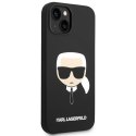 Karl Lagerfeld KLHCP14MSLKHBK iPhone 14 Plus 6,7" hardcase czarny/black Silicone Karl`s Head