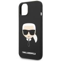 Karl Lagerfeld KLHCP14MSLKHBK iPhone 14 Plus 6,7" hardcase czarny/black Silicone Karl`s Head