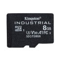 Kingston Karta pamięci Micro Secure Digital Card Industria, 8GB, micro SDHC, SDCIT2/8GB, UHS-I U3 (Class 10), V30, A1, pSLC kart