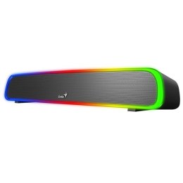 Genius Soundbar 200BT, 2.0, 4W, czarny, regulacja głośności, podświetlane, 3,5 mm jack/ bluetooth, 120Hz-20kHz