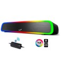 Genius Soundbar 200BT, 2.0, 4W, czarny, regulacja głośności, podświetlane, 3,5 mm jack/ bluetooth, 120Hz-20kHz