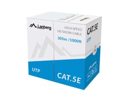 LANBERG KABEL UTP 100MB/S 305M DRUT CCA ZIELONY LCU5-10CC-0305-G