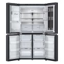 Lodówka Side-By-Side LG GMG960EVJE Multi Door 179cm Essence Black Steel czarny mat Total NoFrost podajnik wody