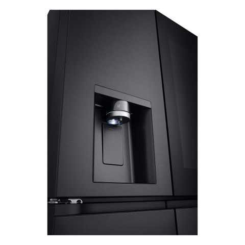 Lodówka Side-By-Side LG GMG960EVJE Multi Door 179cm Essence Black Steel czarny mat Total NoFrost podajnik wody