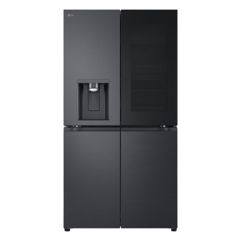 Lodówka Side-By-Side LG GMG960EVJE Multi Door 179cm Essence Black Steel czarny mat Total NoFrost podajnik wody