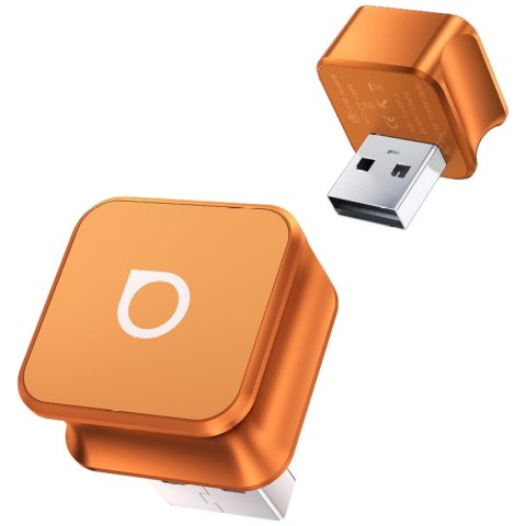 Adapter samochodowy Ottocast CP88-T Mini Cube CarPlay Bluetooth pomarańczowy