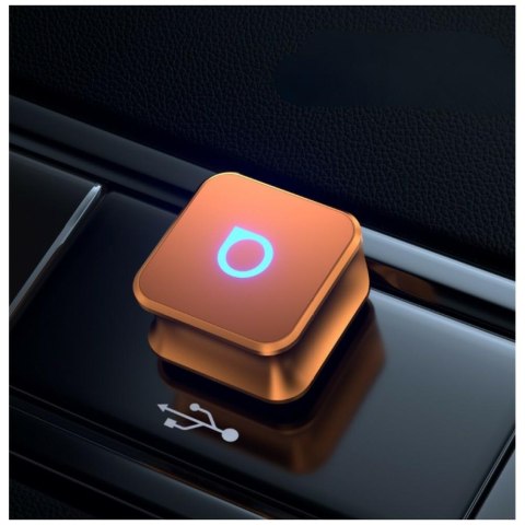 Adapter samochodowy Ottocast CP88-T Mini Cube CarPlay Bluetooth pomarańczowy