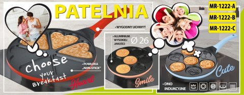 Patelnia naleśnikow 26cm „SMILE" MR-1222-B MAESTRO