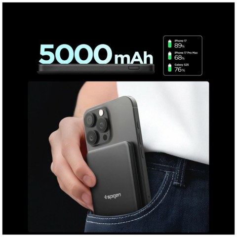 Powerbank Spigen Essential EA2205MQ 5000mAh 22.5W Qi2 MagSafe czarny