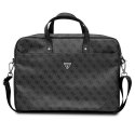 Guess Torba GUCB15P4TK 16" czarny/ black Saffiano 4G Hot Stamp Triangle Logo