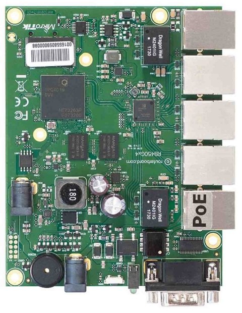 MIKROTIK RB450GX4 ROUTERBOARD 716MHZ, 1GB, 5XGE, 1XMICROSD, 1XRS232, L5