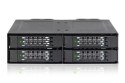 Płyta montażowa IcyDock 4x6.3cm SATAI-III w 1x5.25" HDD/SSD bk