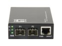 LevelOne GVT-2011 - Media konwerter - GigE - 10Base-T, 100Base-TX, 1000Base-T, 1000Base-X - RJ-45 / SFP (mini-GBIC)