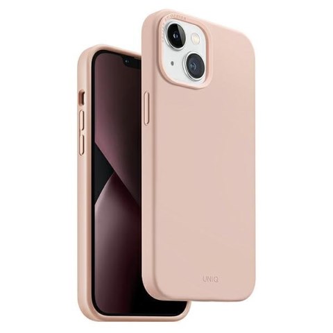 UNIQ etui Lino iPhone 14 Plus 6,7" różowy/blush pink