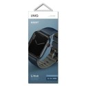 UNIQ pasek Linus Apple Watch Series 4/5/6/7/8/SE/SE2/Ultra 42/44/45mm. Airosoft Silicone niebieski/nautical blue