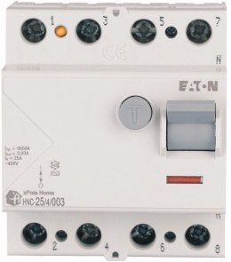 EATON WYŁĄCZNIK RÓŻNICOWOPRĄDOWY 25A 4P 4M 30MA AC 6KA