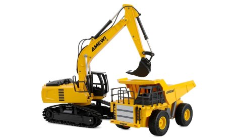 Zestaw 2w1 Amewi Kipper & Kettenbagger 1:24 RTR 6+