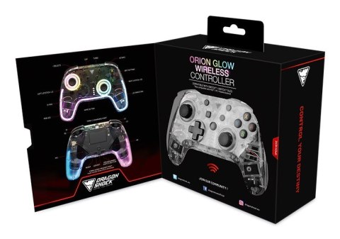 Dragonshock Orion Glow Czarny Bluetooth Gamepad Analogowa/Cyfrowa Nintendo Switch