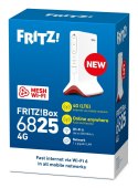 Box FRITZ! 6825 4G router bezprzewodowy Gigabit Ethernet Jedna częstotliwości (2,4 GHz) Biały