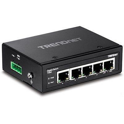TRENDnet Industrie Switch 5 Port Gbit IP30 DIN-Rail Metall