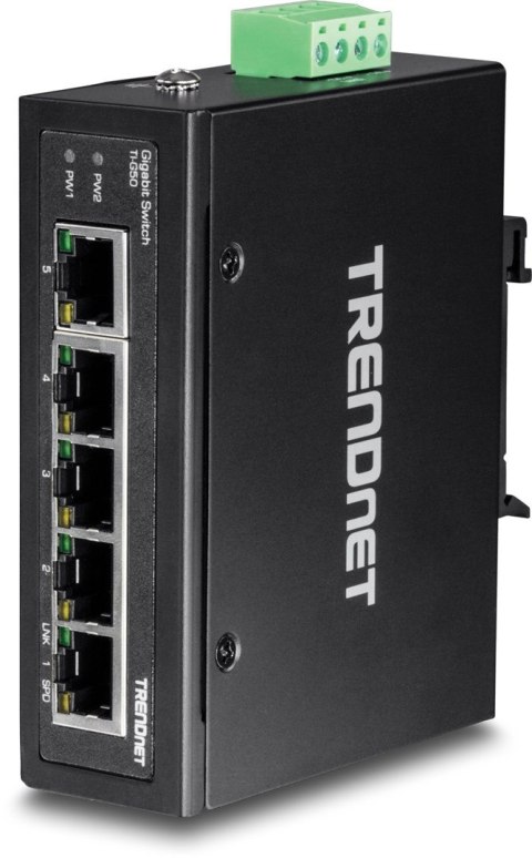 TRENDnet Industrie Switch 5 Port Gbit IP30 DIN-Rail Metall