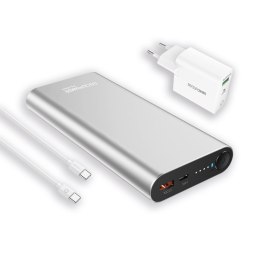 Powerbank RealPower PB-20000PD Litowo-jonowy (Li-Ion) 20000 mAh Aluminium